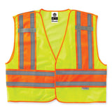 Glowear 8245psv Class 2 Public Safety Vest, Polyester, 4x-large/5x-large, Lime, Ships In 1-3 Business Days