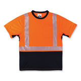 Glowear 8283bk Class 2 Lightweight Performance Hi-vis T-shirt, Polyester, Small, Orange, Ships In 1-3 Business Days