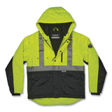 Glowear 8275 Class 2 Heavy-duty Hi-vis Workwear Sherpa Lined Jacket, 2x-large, Lime, Ships In 1-3 Business Days