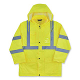 Glowear 8366 Class 3 Lightweight Hi-vis Rain Jacket, Polyester, Medium, Lime, Ships In 1-3 Business Days