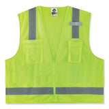 Glowear 8249z-s Single Size Class 2 Economy Surveyors Zipper Vest, Polyester, Small, Lime, Ships In 1-3 Business Days
