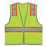 Glowear 8246z-s Single Size Class 2 Two-tone Mesh Vest, Polyester, Small, Lime, Ships In 1-3 Business Days