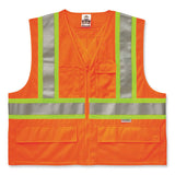 Glowear 8235zx Class 2 Two-tone X-back Vest, Polyester, Large/x-large, Orange, Ships In 1-3 Business Days