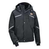 N-ferno 6466 Thermal Jacket With 500d Nylon Shell, 3x-large, Black, Ships In 1-3 Business Days