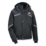 N-ferno 6466 Thermal Jacket With 500d Nylon Shell, 4x-large, Black, Ships In 1-3 Business Days