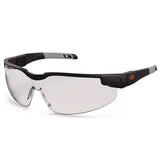 Skullerz Dellenger Anti-scratch/enhanced Anti-fog Safety Glasses W/adj Temples, Black Frame,clear Lens, Ships In 1-3 Bus Days