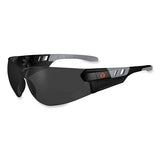 Skullerz Saga Frameless Safety Glasses, Matte Black Nylon Impact Frame, Smoke Polycarbonate Lens, Ships In 1-3 Business Days
