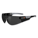 Skullerz Saga Frameless Safety Glasses, Black Nylon Impact Frame, Anti-fog Smoke Polycarb Lens, Ships In 1-3 Business Days