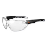 Skullerz Vali Frameless Safety Glasses, Black Nylon Impact Frame, Anti-fog Clear Polycarb Lens, Ships In 1-3 Business Days