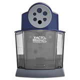 School Pro Classroom Electric Pencil Sharpener, Ac-powered, 4.5" X 7" X 6.38", Blue-gray