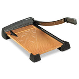 Heavy-duty Wood Base Guillotine Trimmer, 15 Sheets, 12" X 15"