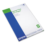 Velvet Fine Art Paper, 13 X 19, White, 20-pack