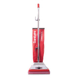 Tradition Upright Vacuum With Shake-out Bag, 17.5 Lb, Red
