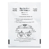 Cpr Face Shield With Elastic Ear Band, Fits Adults And Children, White