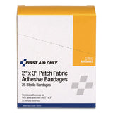 Heavy Woven Adhesive Bandages, Strip,  2" X 3", 25-box
