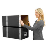 Staxonsteel Maximum Space-saving Storage Drawers, Legal Files, 17" X 25.5" X 11.13", Black, 6-carton