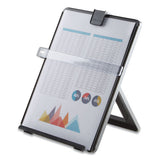 Non-magnetic Desktop Copyholder, Plastic, 125 Sheet Capacity, Platinum