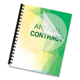Crystals Presentation Covers With Square Corners, 11 X 8 1-2, Clear, 100-pack