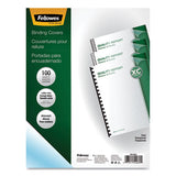Crystals Presentation Covers With Square Corners, 11 X 8 1-2, Clear, 100-pack