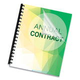 Crystals Presentation Covers With Round Corners, 11 1-4 X 8 3-4, Clear, 25-pack