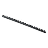 Plastic Comb Bindings, 1-4" Diameter, 20 Sheet Capacity, Black, 100 Combs-pack