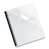 Crystals Presentation Covers W-round Corner, 11 1-4 X 8 3-4, Clear, 100-pack