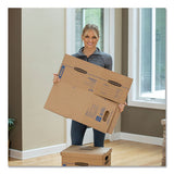 Smoothmove Classic Moving & Storage Boxes, Small, Half Slotted Container (hsc), 15" X 12" X 10", Brown Kraft-blue, 20-carton