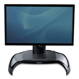 Smart Suites Corner Monitor Riser, 18 1-2 X 12 1-2 X 5 1-8, Black-clear Frost
