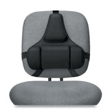 Professional Series Back Support, Memory Foam Cushion, 15w X 2d X 14.5h, Black