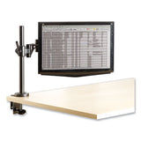 Depth Adjustable Monitor Arm, 4.38w X 24d X 21h, Black