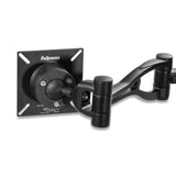 Desk-mount Dual Monitor Arm, Supports 24 Pounds, Black