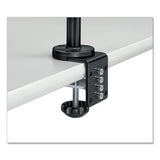 Desk-mount Dual Monitor Arm, Supports 24 Pounds, Black