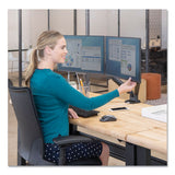 Platinum Series Dual Monitor Arm, For Monitors Up To 27", 20 Lbs Per Arm, Clamp-grommet, Black