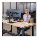 Professional Series Freestanding Dual Horizontal Monitor Arm, Up To 30", Up To 17 Lbs