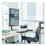 Professional Series Freestanding Dual Stacking Monitor Arm, Up To 32"-17 Lbs