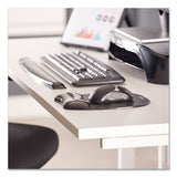 Gel Crystals Mouse Pad With Wrist Rest, 7.87" X 9.18", Black