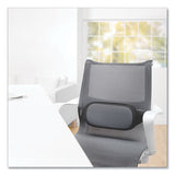 I-spire Series Lumbar Cushion, 14 X 3 X 6, Gray-black