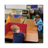 Study Carrel, 48 X 12, Assorted Colors, 24-pack
