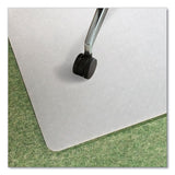 Ecotex Polypropylene Rectangular Chair Mat For Carpets, 29 X 46, Translucent