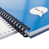 Proclick Easy Edit Spines, 5-16" Diameter, 45 Sheet Capacity, Black, 100-box