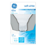 Incandescent Soft White Br30 Light Bulb, 65 W, 6-carton