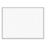 1 X 1 Grid Magnetic Whiteboard, 48.5 X 36.5, White/gray Surface, Satin Aluminum Frame, Ships In 7-10 Business Days