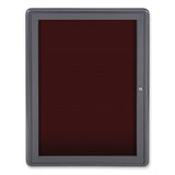 Enclosed Letterboard, 24.13 X 33.75, Gray Powder-coated Aluminum Frame, Ships In 7-10 Business Days