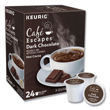 Café Escapes Dark Chocolate Hot Cocoa K-cups, 24-box