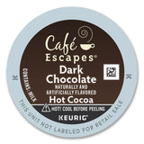 Café Escapes Dark Chocolate Hot Cocoa K-cups, 24-box