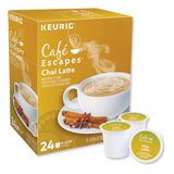 Café Escapes Chai Latte K-cups, 96-carton