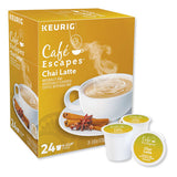 Café Escapes Chai Latte K-cups, 24-box
