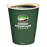 Eco-friendly Paper Hot Cups, 12oz, Green Mountain Design, Multi, 1000-carton