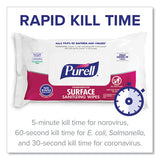 Foodservice Surface Sanitizing Wipes, 7.4 X 9, Fragrance-free, 72-pouch, 12 Pouches-carton