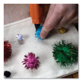 Mini Hot Glue Sticks, 0.27" Dia X 4", Dries Clear, 30-pack